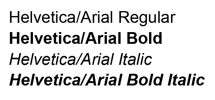 helvetica font